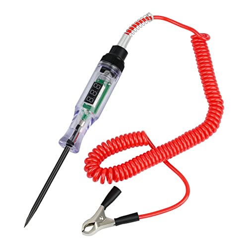 Xastro Prüflampe KFZ Auto Schaltung Teststift 3-24 V Digitaler LED-Spannungsprüfer,Stromprüfer mit Prüflampe und Krokodilklemme,für Stromkreisen Sicherungen Schaltern und Leitungen Xastro Prüflampe KFZ Auto Schaltung Teststift 3-24 V Digitaler LED-Spannungsprüfer,Stromprüfer mit Prüflampe und Krokodilklemme,für Stromkreisen Sicherungen Schaltern und Leitungen von Xastro