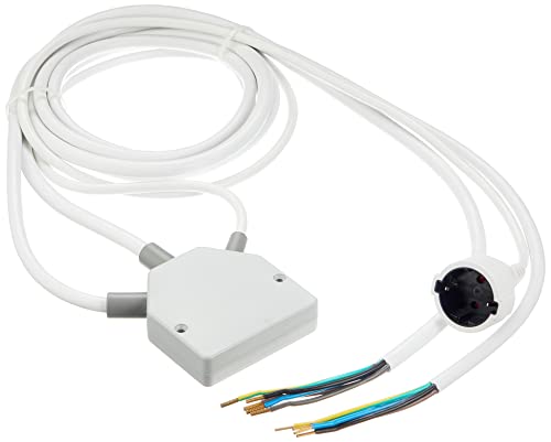 Küchenanschluss-Verteiler (Splitter-Box mit Anschlusskabeln für Kochfeld, Backofen und Herdanschlussdose, max. 11kW) Küchenanschlussbox/Herdanschluss-Verteiler, Weiß von Xavax