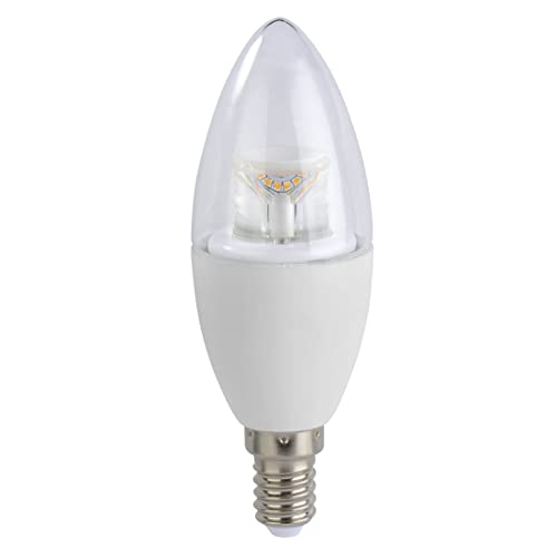 Xavax 00112527 5.5 W E14 A + warmweiß – LED-Lampe (warmweiß, transparent, Weiß, A +, 51 Ma, 6 kWh, 3,8 cm) von Xavax