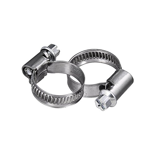 Xavax 2er Set Schlauchschellen mit Schneckenantrieb, Spannbereich 20-32 mm, Bandbreite 9 mm [Frustfreie Verpackung] von Xavax