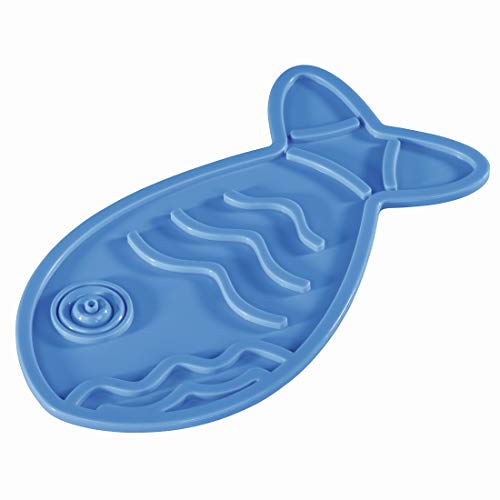 Xavax Bügeleisenständer (Silikon, bis 250°C, Fischmodell, Bügeleisen und Trichter) blau von Xavax