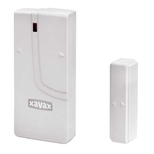 Xavax Fenstersensor/Türsensor für Funk Alarmanlage FeelSafe (als Ersatz oder zur Erweiterung) magnetischer Sensor, selbstklebend von Xavax