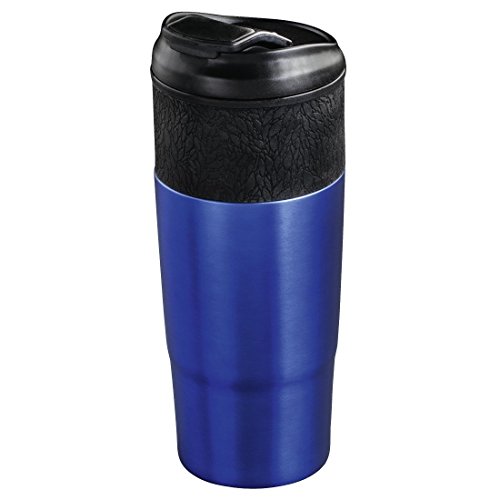 Xavax Isolierbecher „Everyday“, 400ml (für Heiß- und Kaltgetränke, doppelwandig, Schraubverschluss) Coffee-to-go Trinkbecher blau von Xavax
