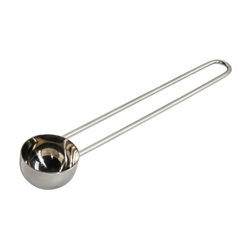 Xavax Kaffeelöffel (für ca. 6g Kaffeepulver, Kaffeemaß-Löffel aus Edelstahl, Kaffeelot 16,8 cm lang, spülmaschinengeeignet und lebensmittelecht) silber von Xavax