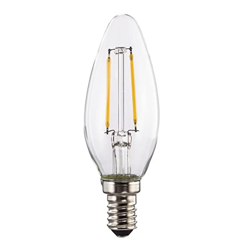 Xavax LED-Filament E14, 806lm ersetzt 60W, Kerzenlampe, warmweiß von Xavax