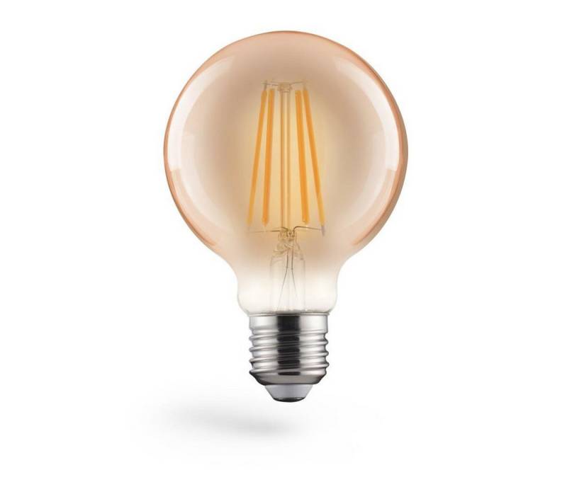 Xavax LED-Leuchtmittel XAVAX LED-Filamemt, E27, 650lm 8W, Vintage-Lampe Globe 80, dimmbar,... von Xavax