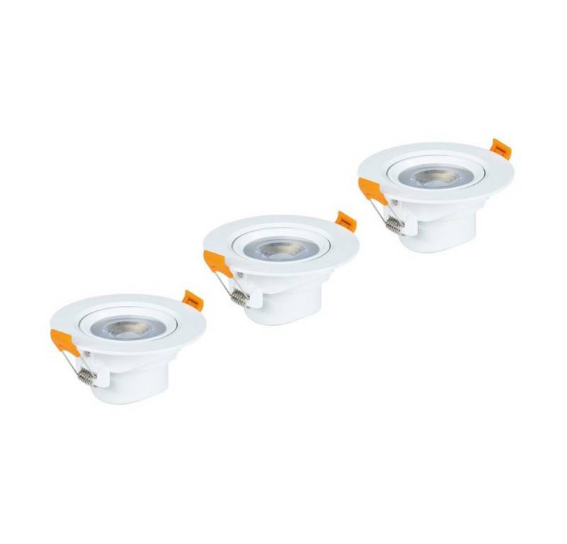 Xavax LED-Leuchtmittel Xavax LED-Einbaustrahler 7W (3er-Set) weiß, weiß von Xavax