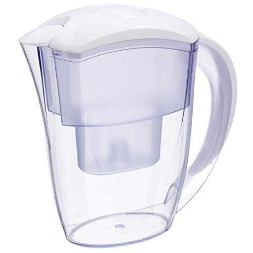 Xavax Wasserfilterkanne mit 1 Filterkartusche, Kunststoff, Weiß, Universal von Xavax