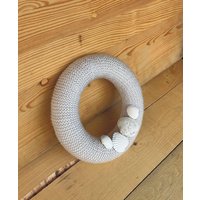 Kranz Um Selbstgestalten Türkranz Moderner Gestrickter #4331057720 von XaversFactory