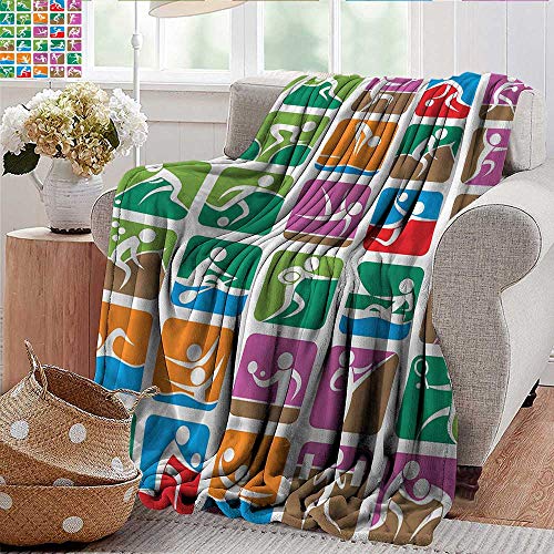 Xaviera Doherty Flanell-Fleece-Decke, Olympia-Motiv, leicht und kuschelig 50"x70"inch Color07 von Xaviera Doherty