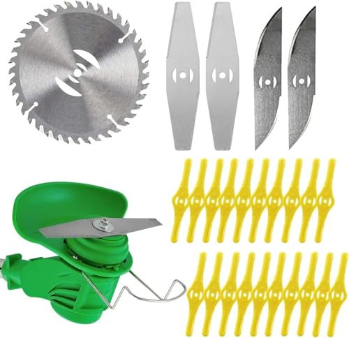 Replacement Blade - Grass Trimmer Metall-Rasentrimmer-Klingen-Akku Rasentrimmer Zubehör, Ersatzklinge Metall Klinge, Rasenmäher-Ersatz-Trimmer-Werkzeug Ersatz-Säge von Xbzzgmg