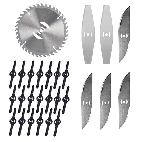 Replacement Blade - Grass Trimmer Metall-Rasentrimmer-Klingen-Akku Rasentrimmer Zubehör, Ersatzklinge Metall Klinge, Rasenmäher-Ersatz-Trimmer-Werkzeug Ersatz-Sägeblatt zum Schneiden von Xbzzgmg