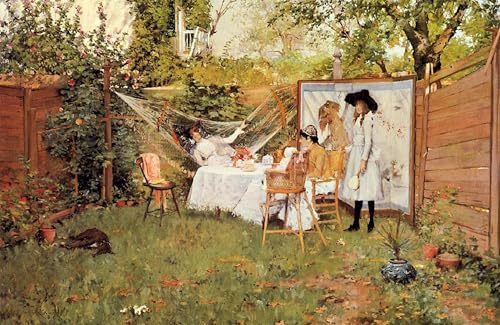 XcBAIHOUD Bekannt Bilder Canvas Wand Kunstdrucken Das Open-air-frühstück Von William Merritt Cahes Natur Leinwand Kunst Wanddekoration für Zimmer 60x90cm XcBAIHOUD Bekannt Bilder Canvas Wand Kunstdrucken Das Open-air-frühstück Von William Merritt Cahes Natur Leinwand Kunst Wanddekoration für Zimmer 60x90cm von XcBAIHOUD