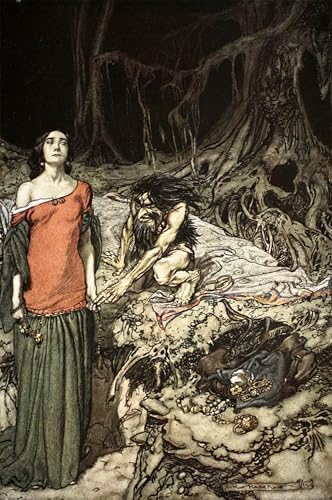 XcBAIHOUD Bekannt Bilder Canvas Wand Kunstdrucken Das werben von grimhilde, der mutter von hagen, von arthur rackham Natur Leinwand Kunst Wanddekoration für Zimmer 60x90cm XcBAIHOUD Bekannt Bilder Canvas Wand Kunstdrucken Das werben von grimhilde, der mutter von hagen, von arthur rackham Natur Leinwand Kunst Wanddekoration für Zimmer 60x90cm von XcBAIHOUD
