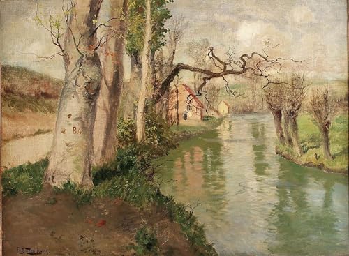 XcBAIHOUD Bekannt Bilder Canvas Wand Kunstdrucken Fra dieppe Med elven arques von frits Thaulow Natur Leinwand Kunst Wanddekoration für Zimmer 60x90cm XcBAIHOUD Bekannt Bilder Canvas Wand Kunstdrucken Fra dieppe Med elven arques von frits Thaulow Natur Leinwand Kunst Wanddekoration für Zimmer 60x90cm von XcBAIHOUD