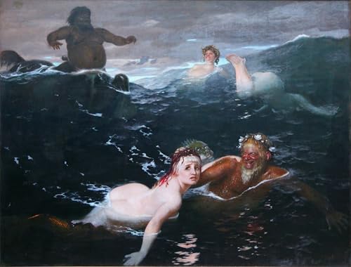 XcBAIHOUD Bekannt Bilder Canvas Wand Kunstdrucken Im spiel der wellen von arnold böcklin Natur Leinwand Kunst Wanddekoration für Zimmer 60x90cm XcBAIHOUD Bekannt Bilder Canvas Wand Kunstdrucken Im spiel der wellen von arnold böcklin Natur Leinwand Kunst Wanddekoration für Zimmer 60x90cm von XcBAIHOUD