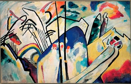 XcBAIHOUD Bekannt Bilder Canvas Wand Kunstdrucken Komposition IV Gemälde von Wassily Kandinsky Natur Leinwand Kunst Wanddekoration für Zimmer 60x90cm XcBAIHOUD Bekannt Bilder Canvas Wand Kunstdrucken Komposition IV Gemälde von Wassily Kandinsky Natur Leinwand Kunst Wanddekoration für Zimmer 60x90cm von XcBAIHOUD