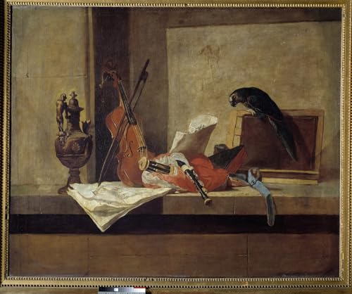 XcBAIHOUD Bekannt Bilder Canvas Wand Kunstdrucken Musikinstrumente und Vogelgemälde von Jean Baptiste Simeon Chardin Natur Leinwand Kunst Wanddekoration für Zimmer 60x90cm XcBAIHOUD Bekannt Bilder Canvas Wand Kunstdrucken Musikinstrumente und Vogelgemälde von Jean Baptiste Simeon Chardin Natur Leinwand Kunst Wanddekoration für Zimmer 60x90cm von XcBAIHOUD