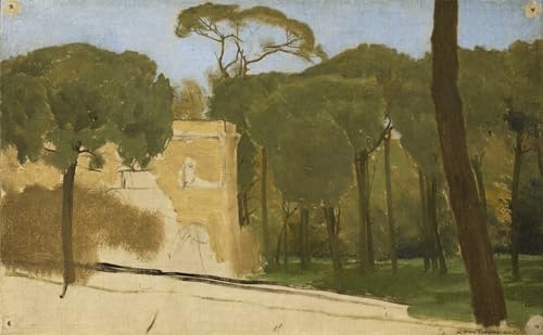 XcBAIHOUD Bekannt Bilder Canvas Wand Kunstdrucken Pinien in einem Römischen park von lawrence alma tadema Natur Leinwand Kunst Wanddekoration für Zimmer 60x90cm von XcBAIHOUD