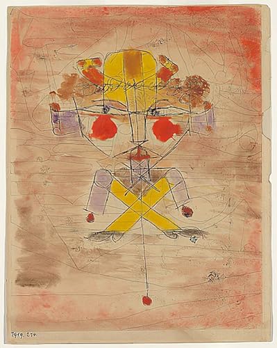 XcBAIHOUD Bekannt Bilder Canvas Wand Kunstdrucken Springender Hampelmann von Paul Klee Natur Leinwand Kunst Wanddekoration für Zimmer 60x90cm XcBAIHOUD Bekannt Bilder Canvas Wand Kunstdrucken Springender Hampelmann von Paul Klee Natur Leinwand Kunst Wanddekoration für Zimmer 60x90cm von XcBAIHOUD