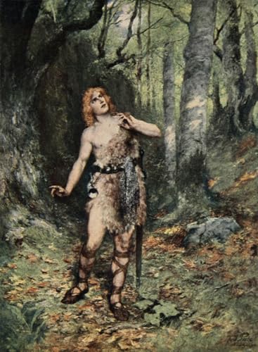 XcBAIHOUD Bekannt Leinwandbilder Deko Bilder Leinwandgemälde Dann sang ihm in Stille ein Vogel von Ferdinand Laeeke Wand Wanddekoration für Zimmer 60x90cm von XcBAIHOUD