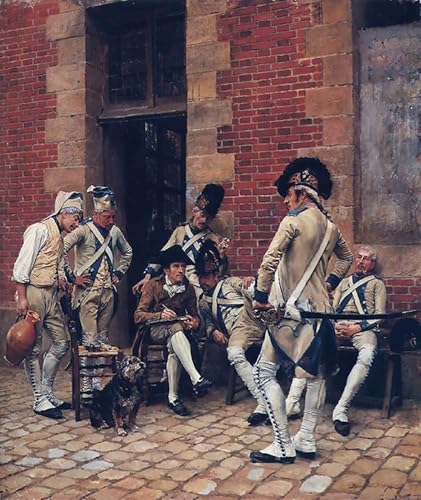 XcBAIHOUD Bekannt Leinwandbilder Deko Bilder Leinwandgemälde Das porträt des feldwebels von jean-louis ernest meissonier Wand Wanddekoration für Zimmer 60x90cm von XcBAIHOUD