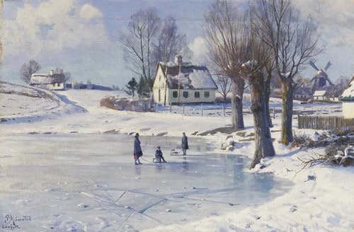 XcBAIHOUD Bekannt Leinwandbilder Deko Bilder Leinwandgemälde Rodeln auf einem Teich von peder Monsted Wand Wanddekoration für Zimmer 60x90cm XcBAIHOUD Bekannt Leinwandbilder Deko Bilder Leinwandgemälde Rodeln auf einem Teich von peder Monsted Wand Wanddekoration für Zimmer 60x90cm von XcBAIHOUD