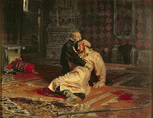 XcBAIHOUD Berühmte Gemälde Kunstdruck Wanddeko Wand Kunstdruck Wanddeko Iwan der Schreckliche und sein Sohn am 11. November von Ilja Jefimowitsch Repin für Wohnzimmerdekoration 60x90cm XcBAIHOUD Berühmte Gemälde Kunstdruck Wanddeko Wand Kunstdruck Wanddeko Iwan der Schreckliche und sein Sohn am 11. November von Ilja Jefimowitsch Repin für Wohnzimmerdekoration 60x90cm von XcBAIHOUD