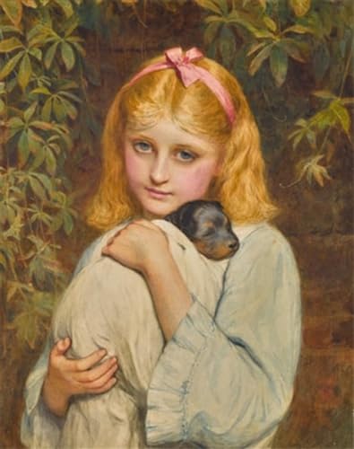 XcBAIHOUD Berühmte Gemälde Kunstdruck Wanddeko Wand Modern Canvas Leinwandbild Der neue welpe von charles sillem Lidderdale Wall Decoration Bilder für Wohnzimmerdekoration 60x90cm XcBAIHOUD Berühmte Gemälde Kunstdruck Wanddeko Wand Modern Canvas Leinwandbild Der neue welpe von charles sillem Lidderdale Wall Decoration Bilder für Wohnzimmerdekoration 60x90cm von XcBAIHOUD