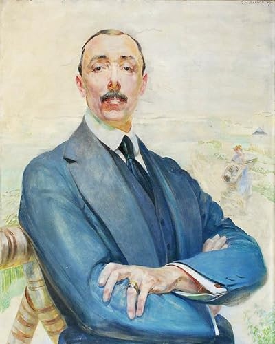 XcBAIHOUD Berühmte Gemälde Kunstdruck Wanddeko Wand Modern Canvas Leinwandbild Porträt von jan albin goetz okocimski von jacek Malczewski Wall Decoration Bilder für Wohnzimmerdekoration 60x90cm von XcBAIHOUD