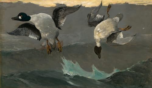 XcBAIHOUD Berühmte Gemälde Kunstdruck Wanddeko Wand Modern Canvas Leinwandbild Rechts und links von winslow homer Wall Decoration Bilder für Wohnzimmerdekoration 60x90cm von XcBAIHOUD