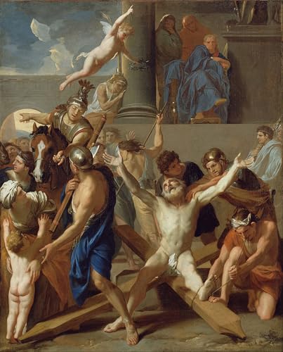 XcBAIHOUD Berühmte Gemälde Moderne Wandbild Kunstdruck Wand Dekoration Das martyrium des heiligen von charles le brun Wandposter Kunstdruck für Wohnzimmerdekoration 60x90cm von XcBAIHOUD