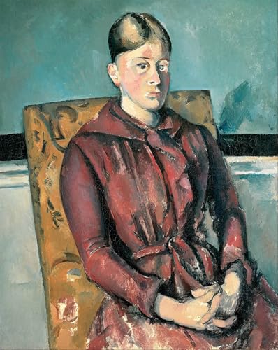 XcBAIHOUD Berühmte Gemälde Moderne Wandbild Kunstdruck Wand Dekoration Madame cézanne in einem Gelben Sessel von paul cézanne Wandposter Kunstdruck für Wohnzimmerdekoration 60x90cm von XcBAIHOUD