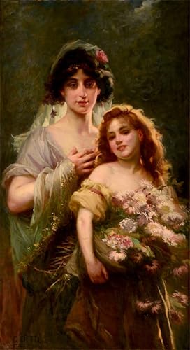 XcBAIHOUD Berühmte Gemälde Moderne Wandbild Kunstdruck Wand Dekoration Porträt von mutter und tochter mit blumen von cesare auguste detti Wandposter Kunstdruck für Wohnzimmerdekoration 60x90cm XcBAIHOUD Berühmte Gemälde Moderne Wandbild Kunstdruck Wand Dekoration Porträt von mutter und tochter mit blumen von cesare auguste detti Wandposter Kunstdruck für Wohnzimmerdekoration 60x90cm von XcBAIHOUD