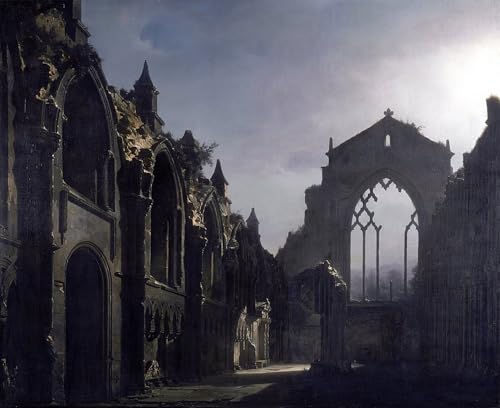 XcBAIHOUD Vintage Wandkunst Bilder Kunstdruck Wanddeko die Ruinen der Holyrood-Kapelle von Louis Jacques Mande Daguerre Wanddekoration Landschaft für Wanddekoration 60x90cm XcBAIHOUD Vintage Wandkunst Bilder Kunstdruck Wanddeko die Ruinen der Holyrood-Kapelle von Louis Jacques Mande Daguerre Wanddekoration Landschaft für Wanddekoration 60x90cm von XcBAIHOUD