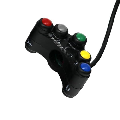 7 Funktionstasten Motorradschalter 7 8 Zoll 22 mm Lenkerschalter Scheinwerfer Hazard Bremsnebel Leuchten Ein Off-ATV-Scooter-kompatibel mit Motorradmodellen Universal Fit 7 Funktionstasten Motorradschalter 7 8 Zoll 22 mm Lenkerschalter Scheinwerfer Hazard Bremsnebel Leuchten Ein Off-ATV-Scooter-kompatibel mit Motorradmodellen Universal Fit von XcJyoPBec