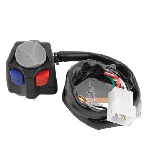 Motorcycle Electric Flameout Starter Stopp Horn Kill Switch drei Funktionstaste kompatibel mit exc-f sxf xc te fe fx Modelle Universal Fit(Drei Funktionen) von XcJyoPBec