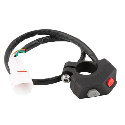 Universal Motorcycle Electric Flameout Starter Stopp Off Kill Switch Zwei Funktionstaste kompatibel mit EXC-F SXF XC TE Fe FX Modelle Aftermarket Ersatz Universal Motorcycle Electric Flameout Starter Stopp Off Kill Switch Zwei Funktionstaste kompatibel mit EXC-F SXF XC TE Fe FX Modelle Aftermarket Ersatz von XcJyoPBec