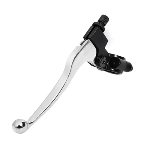 XcJyoPBec 1pcs 22mm Faltkupplungshebelgriff mit Barsch kompatibel mit 50 cm3 12ccm Dirt Pit Motorradmodells Universal Fit(Silber) von XcJyoPBec