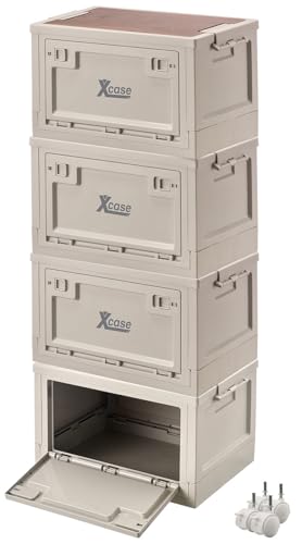 Xcase Kisten mit Deckel groß: 2er Set 2er-Set Aufbewahrungsbox mit Deckel und MDF Ablage 30L,Wheel (große Plastik-Box mit, Lagerkisten mit, Organizer) Xcase Kisten mit Deckel groß: 2er Set 2er-Set Aufbewahrungsbox mit Deckel und MDF Ablage 30L,Wheel (große Plastik-Box mit, Lagerkisten mit, Organizer) von Xcase