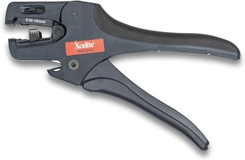 Xcelite SAS3210 Selbstjustierende Abisolierzange mit Feder, 32-10 AWG Abisolierbereich, 19,1 cm Länge, Fiberglas-Griff von Xcelite