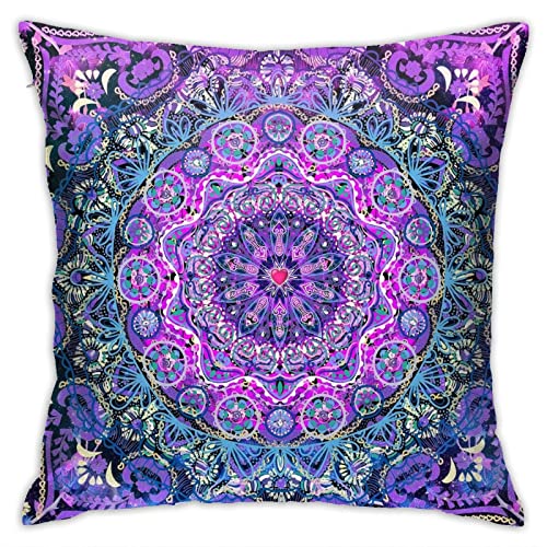 Boho Chic Bohemian Cosmic Love Mandala Retro Floral Bedroom Throw Pillow Covers Home Decorative Couch Sofa Square Cushion Pillow Case 18x18 In Boho Chic Bohemian Cosmic Love Mandala Retro Floral Bedroom Throw Pillow Covers Home Decorative Couch Sofa Square Cushion Pillow Case 18x18 In von Xchinkl