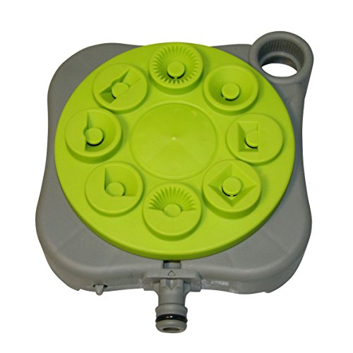 Xclou Rasensprenger zur Gartenbewässerung - Sprinkleranlage für den Garten Sprinkler, Grau/Grün, 20 x 4 x 17.5 cm von Xclou