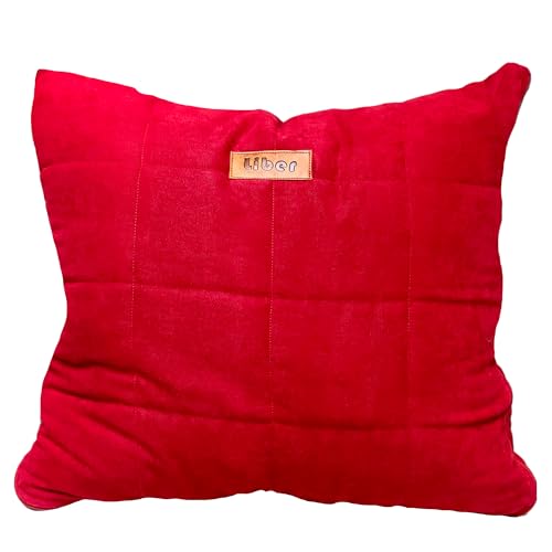 Xclusive Line 2-in-1 Sofadecke & Kissen rot - Kuscheldecke 130×190 cm, gefaltet als Kissen 45×40 cm, Plüschdecke aus 40% Baumwolle, 30% Polyester, 30% Viskose von Xclusive Line