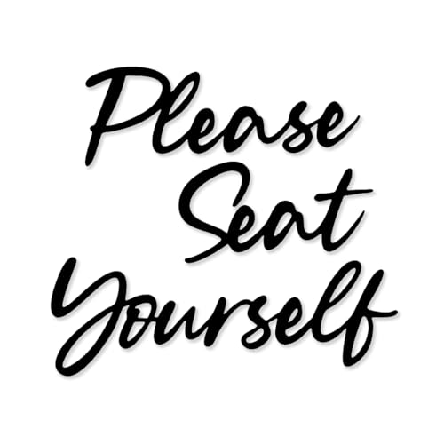 Metallschild mit Aufschrift "Please Seat Yourself", Wanddekoration, Bauernhaus, Badezimmer, Schild, Wanddekoration Metallschild mit Aufschrift "Please Seat Yourself", Wanddekoration, Bauernhaus, Badezimmer, Schild, Wanddekoration von Xedatric