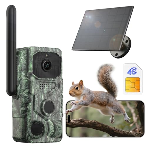 Xega 4G LTE 【3 PIR-Erkennung】 Wildkamera mit Handyübertragung App,2K Ohne WLAN Solar Wildtierkamera mit SIM Karte,940nm No-Glow-Nachtsicht,7800mAh Akku,120° Weitwinkel,2-Wege-Audio,Cloud/TF,GPS,IP66 Xega 4G LTE 【3 PIR-Erkennung】 Wildkamera mit Handyübertragung App,2K Ohne WLAN Solar Wildtierkamera mit SIM Karte,940nm No-Glow-Nachtsicht,7800mAh Akku,120° Weitwinkel,2-Wege-Audio,Cloud/TF,GPS,IP66 von Xega