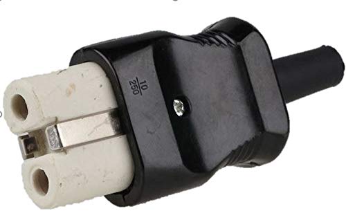 Lichtidee Heißgeräte Bakelit Duroplast Stecker SCHWARZ für Waffeleise, Bügeleisen alte Norm für bis zu3x1qmm Kabel zum selber konvektionieren Lichtidee Heißgeräte Bakelit Duroplast Stecker SCHWARZ für Waffeleise, Bügeleisen alte Norm für bis zu3x1qmm Kabel zum selber konvektionieren von Xenon