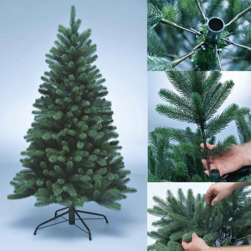 Xenotec Künstlicher Weihnachtsbaum Xenotec Premium Weihnachtsbaum–im Spritzgussverfahren hergestellt, Spritzguss, Nordmanntanne, natürlich eingefärbte Zweige von Xenotec