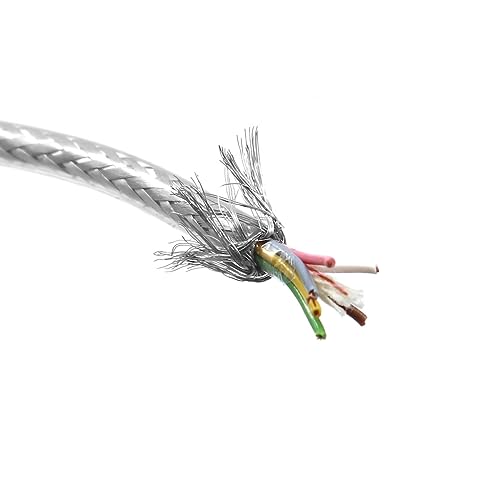 Xenterio LiYCY 6x0,14mm² Elektronik-Steuerleitung mit Geflecht Abschirmung, Kupfer, Mantelfarbe transparent, Kabellänge 25m von Xenterio