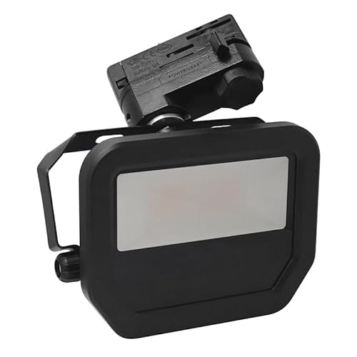Xenterio LED-Flutlichtstrahler für 3-Phasen Stromschiene, Alu, 20W, 6500K (kaltweiß), 2400lm, 100°, 55000h, schwarz von Xenterio
